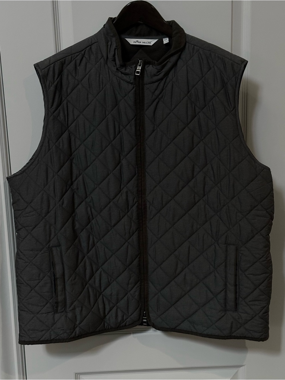 Peter Millar Men’s Quilted Gray Vest